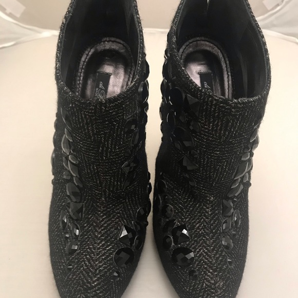 NEW-Di Beatrice Italian crystal booties - Picture 2 of 6